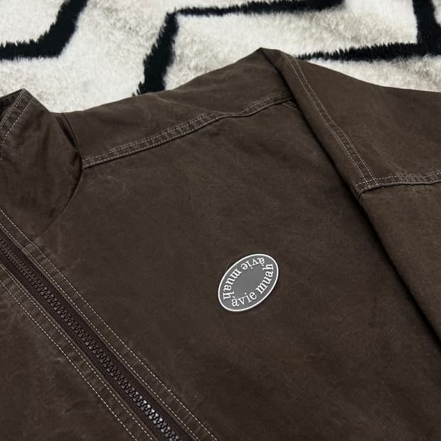 아비에무아 워시드 오버핏 자켓/브라운