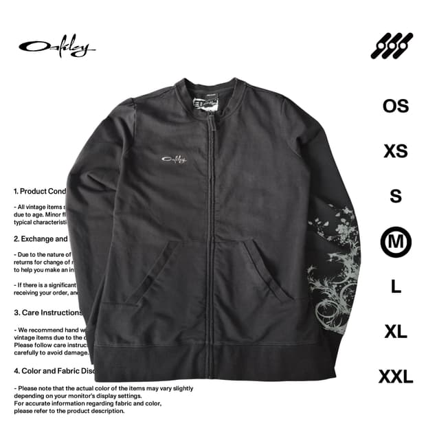 오클리 y2k 고딕 스타일 M사이즈 집업