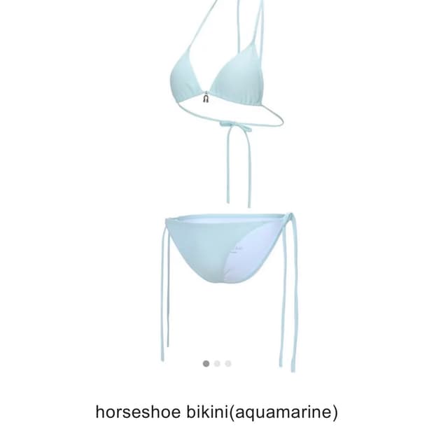 1133가든 horseshoe bikini aquamarine