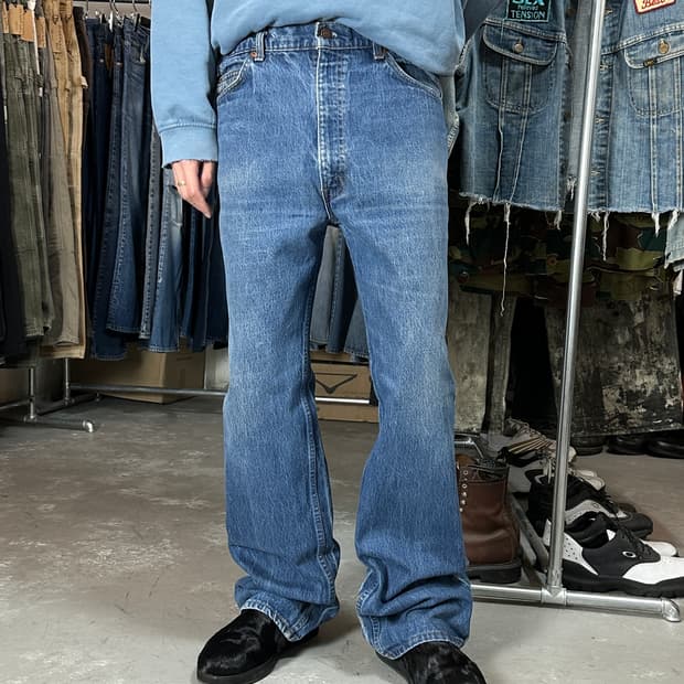 80's USA Made 빈티지 리바이스 517 오렌지탭 부츠컷