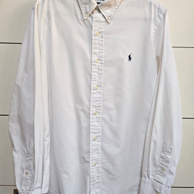 폴로 랄프로렌 커스텀핏 화이트 셔츠