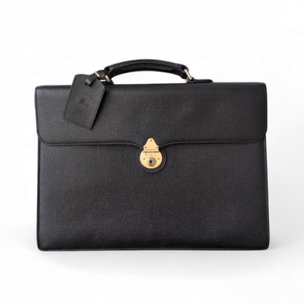 버버리 사피아노 소가죽 브리프케이스