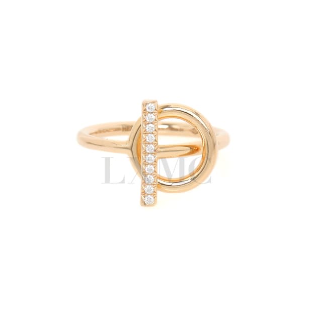 에르메스 에샤페 샹달 다이아 반지 Echappee 로즈골드링 54호