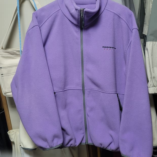 디네댓 후리스 플리스 디스이즈네버댓 자켓 집업 라벤더L