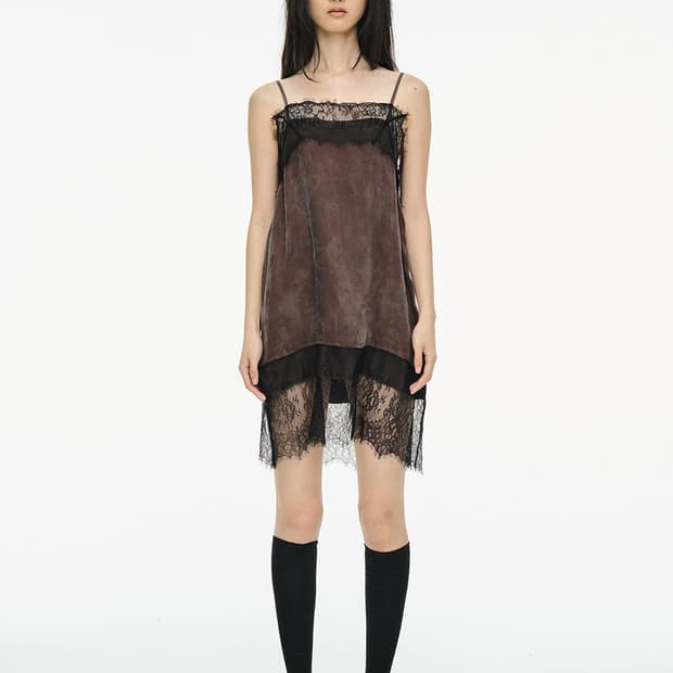 세릭 레이스 슬립 원피스