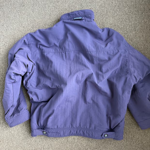 90s MADE IN USA 파타고니아 퍼플 플리스 봄버 라이닝 자켓