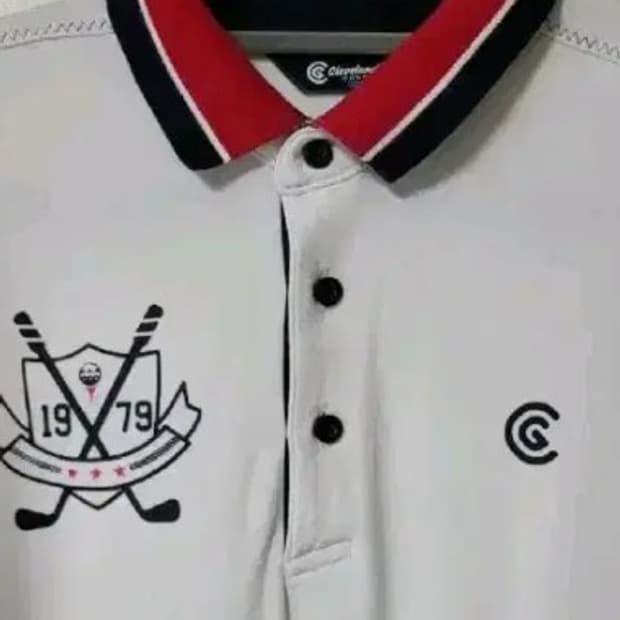 클리브랜드골프 화이트PK티셔츠