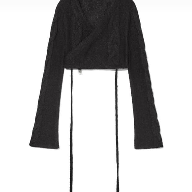 글로니 시몬 니트 가디건 블랙