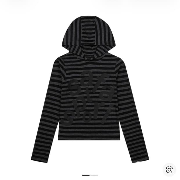 사파리스팟 1/2 티켓팅 스트라이프 보더 후디블랙