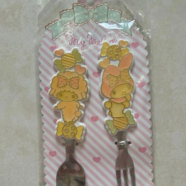 마이멜로디 스푼 포크 세트