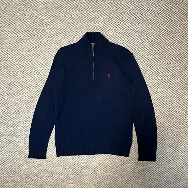 POLO RALPH LAUREN half zipup knitsweater