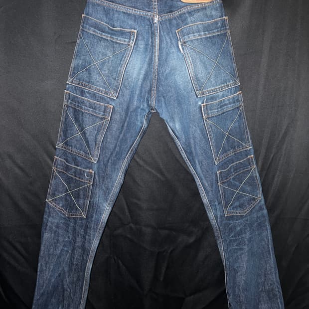 20471120 백포켓 데님 팬츠