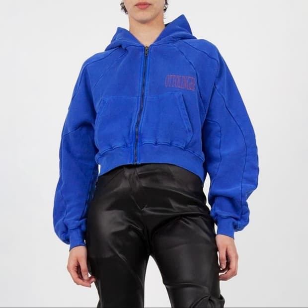 오토링거 멀티라인 후드집업 s