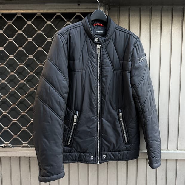 Diesel black puffer jacket
