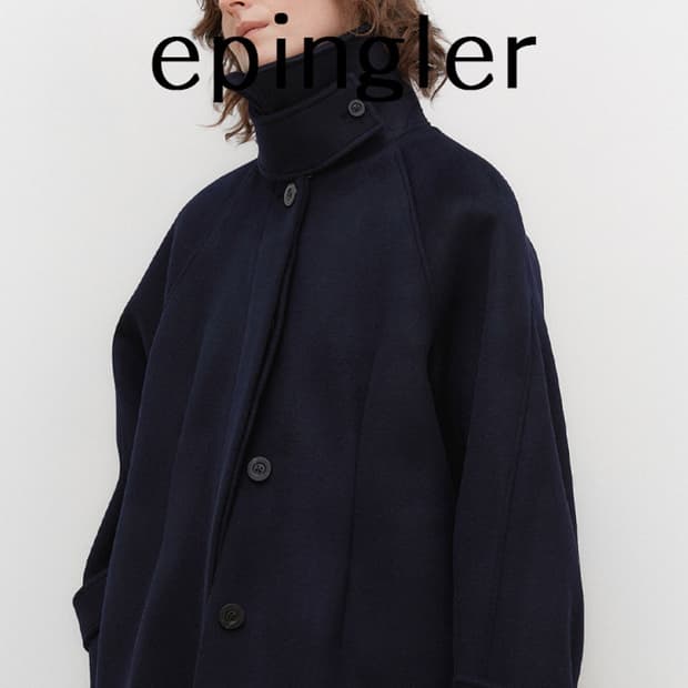 에핑글러 HIGH NECK COAT - CASH NAVY