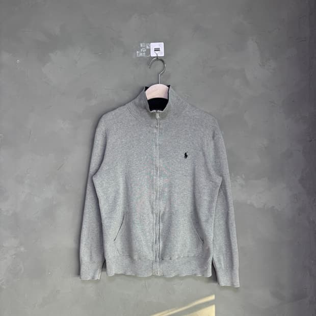 폴로 랄프로렌 니트 집업 그레이
