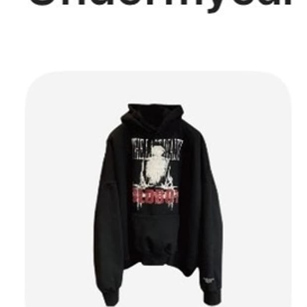 언더마이카 올드보이 더 라스트 왈츠 후드 블랙 크림슨 