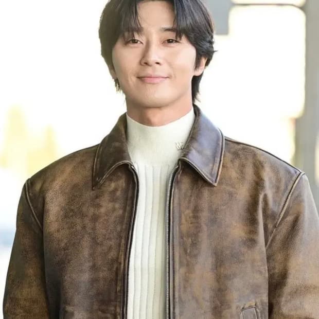 [L] 노이스 램스킨 브롱코 빈티지 레더 가죽 블루종 점퍼 자켓