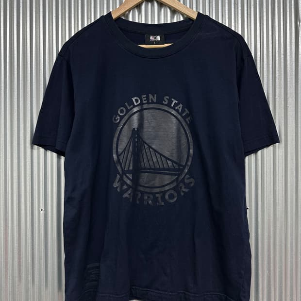 [L] NBA 골든스테이트 워리어스 네이비 반팔 티셔츠