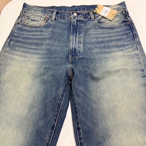 리바이스 x 바버 568 루즈 진 다크 워시 데님 38