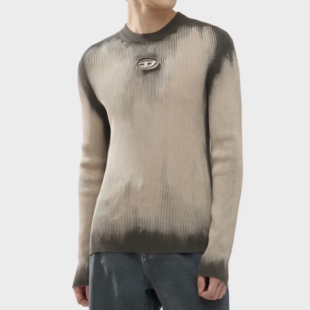 디젤 그라데이션 리브드 니트