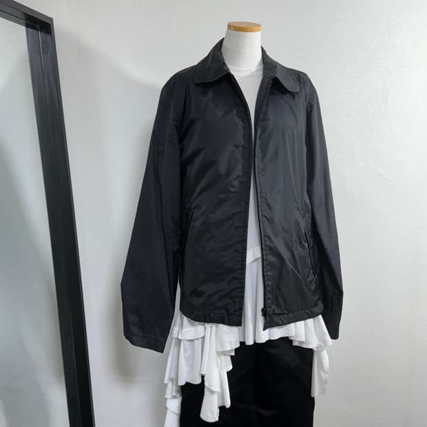 블랙 cdg 씨디지 꼼데가르송 라운드카라 자켓 l