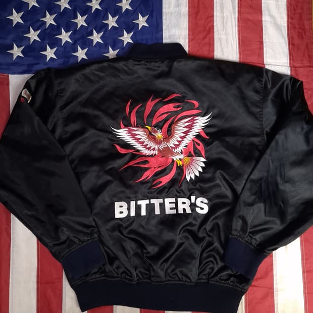 오리지날 일본판 산토리 비터스  BITTER'S 자수 스카잔