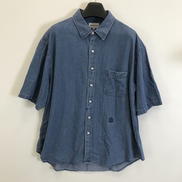 에스피오나지 크레스트 데님 반팔셔츠 [XL]