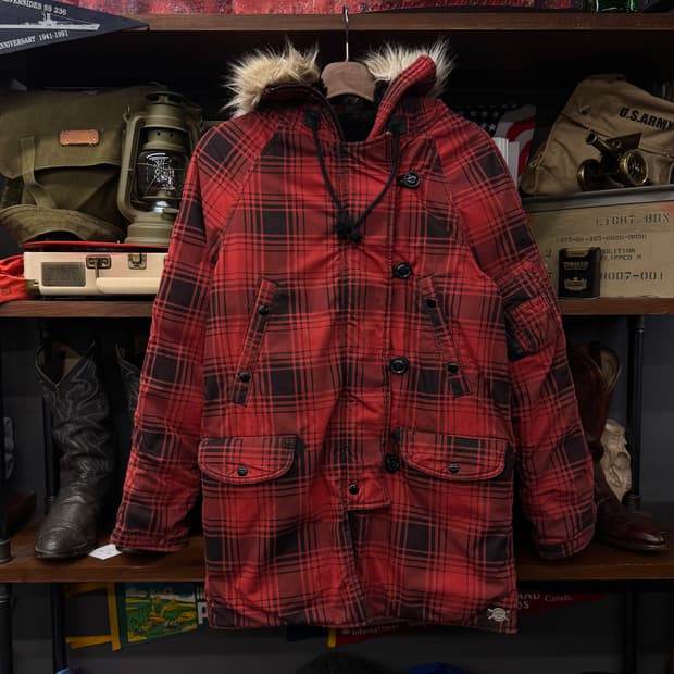 데님앤서플라이 by 랄프로렌 퍼 후드 N3B 복각 야상 파카 N130