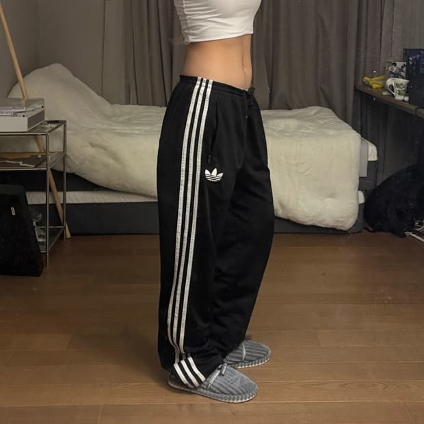 아디다스 파이어버드 삼선 트랙팬츠 츄리닝바지 105 C05116 블랙