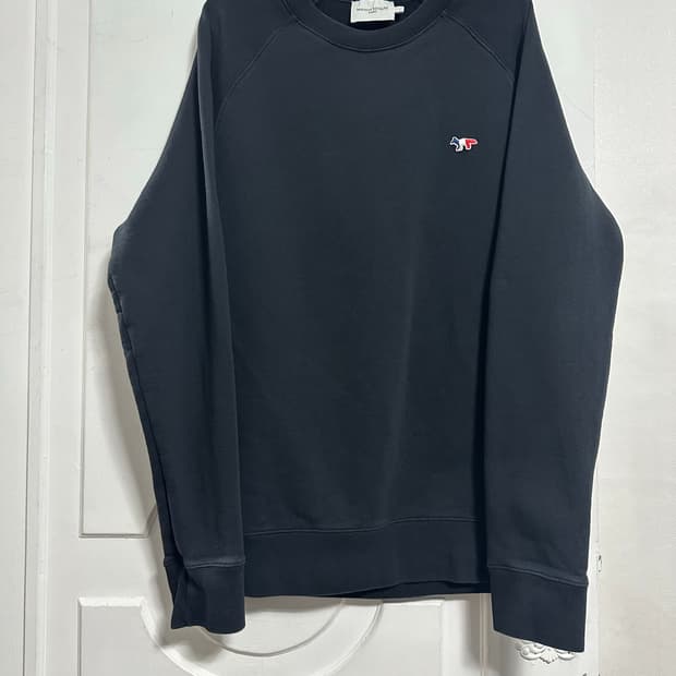 메종키츠네 트리컬러 폭스 패치 맨투맨