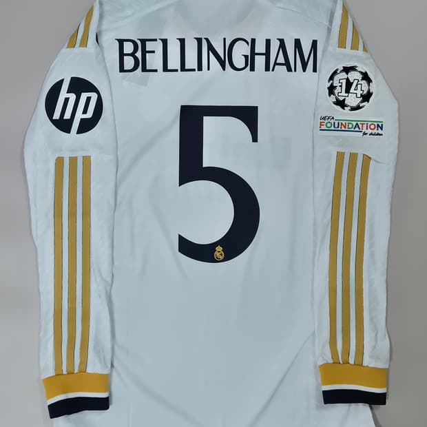 23-24시즌 레알 홈킷 벨링엄 긴팔유니폼 L 챔스결승패치