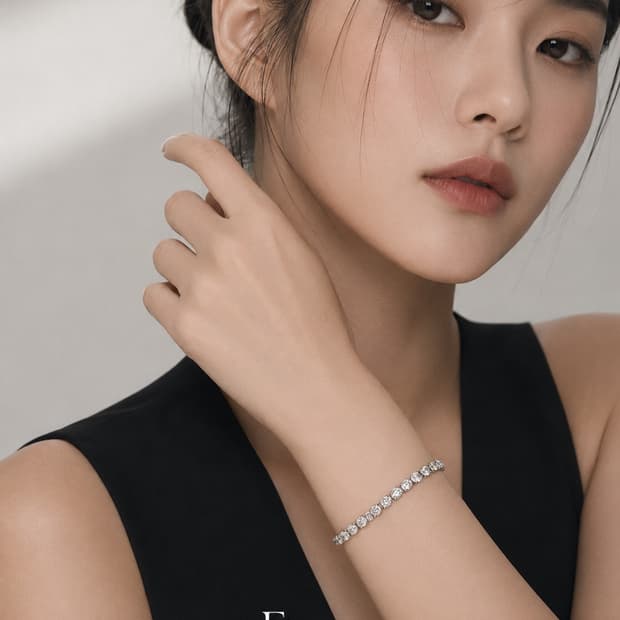 [쇼핑몰 최저가]Classic Crystal Tennis Bracelet