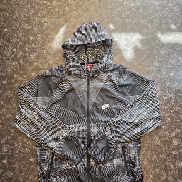 나이키 프린티드 런닝 바람막이 (방풍) - XXL