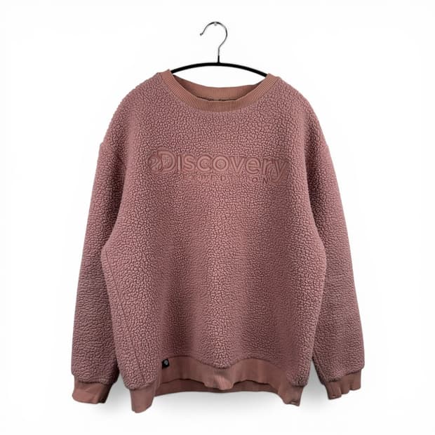 (95) 디스커버리 양털 셰르파 맨투맨 핑크