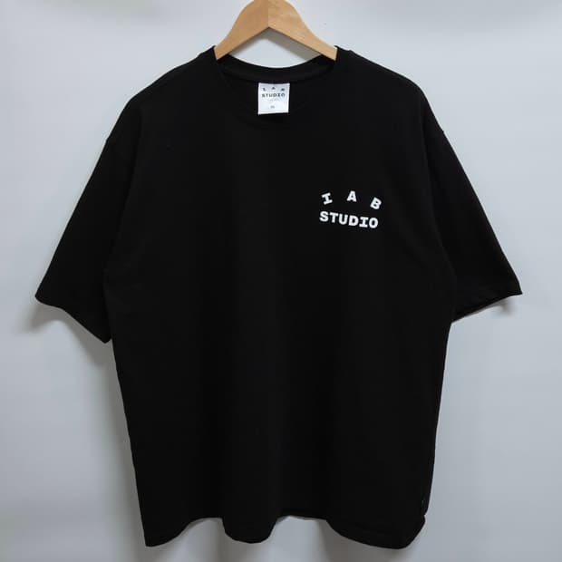 아이앱 스튜디오 블랙 반팔티셔츠 XL
