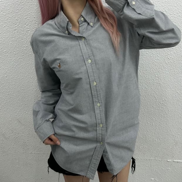 폴로 랄프로렌 옥스포드 그레이 셔츠 L
