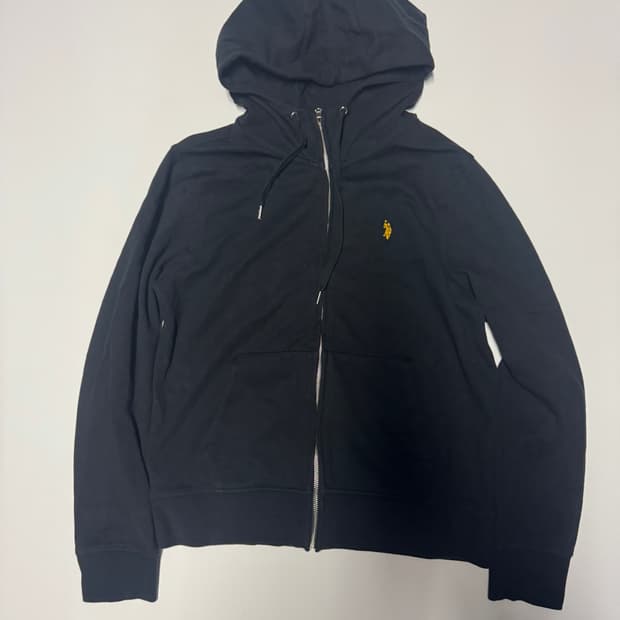 여성 US 폴로 22년도 옐로우 포니 후드집업 M 블랙