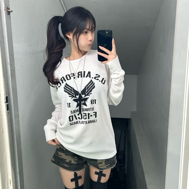 [JPN] 코디셋 ! 카모 U.S 날개 y2k 코디셋