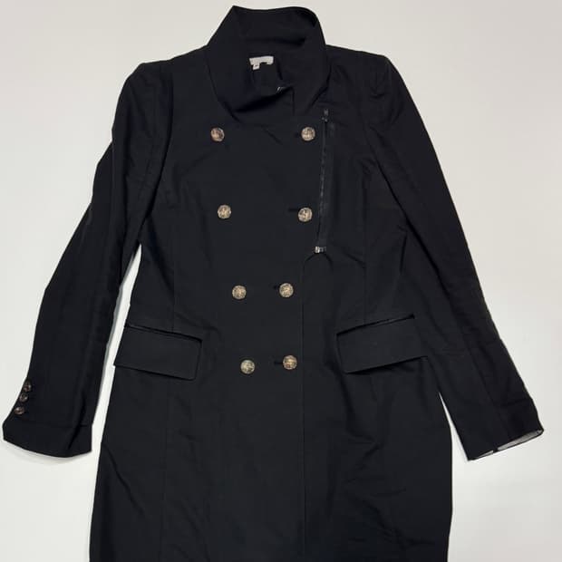 여성 마쥬 maje 더블 버튼 블랙 하프 자켓 38