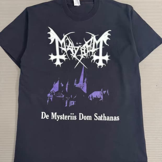 빈티지 00s Mayhem 티셔츠