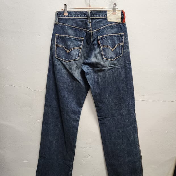 리바이스 510 스티치 워싱 데님 청바지