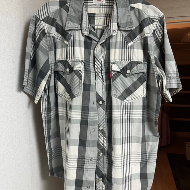 리바이스 레이디 체크 셔츠