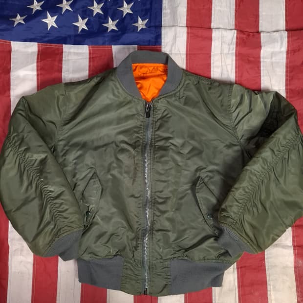 오리지날 미국제조 알파사 미공군 민수용 MA-1 항공점퍼