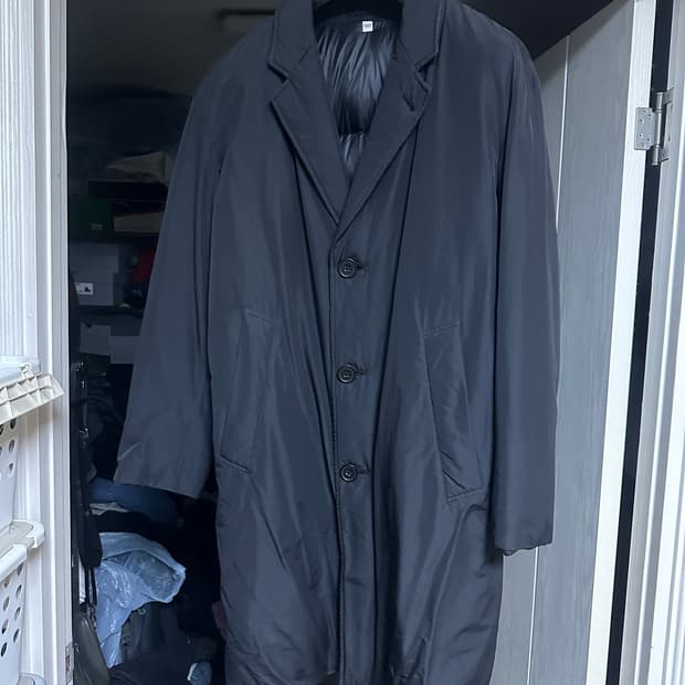 [L] 유니클로 U 패디드 코트 블랙