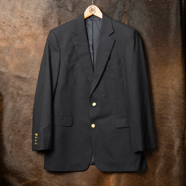 [105] 00s 브룩스브라더스 로로피아나 울 금장 블레이져 다크 네이비