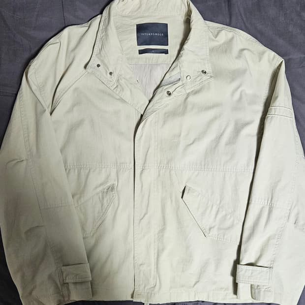 인템포무드 베이지 코튼파카 자켓 L