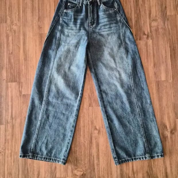 세미와이드 청바지