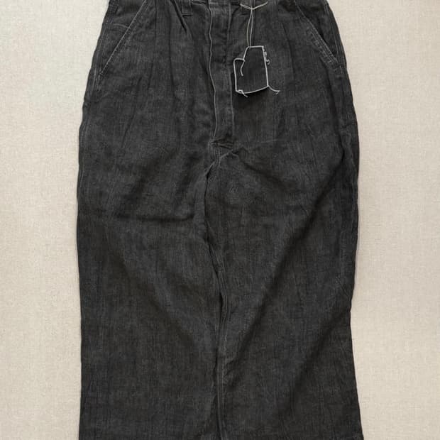 (S) Kaval sumi dyed linen over pants 2