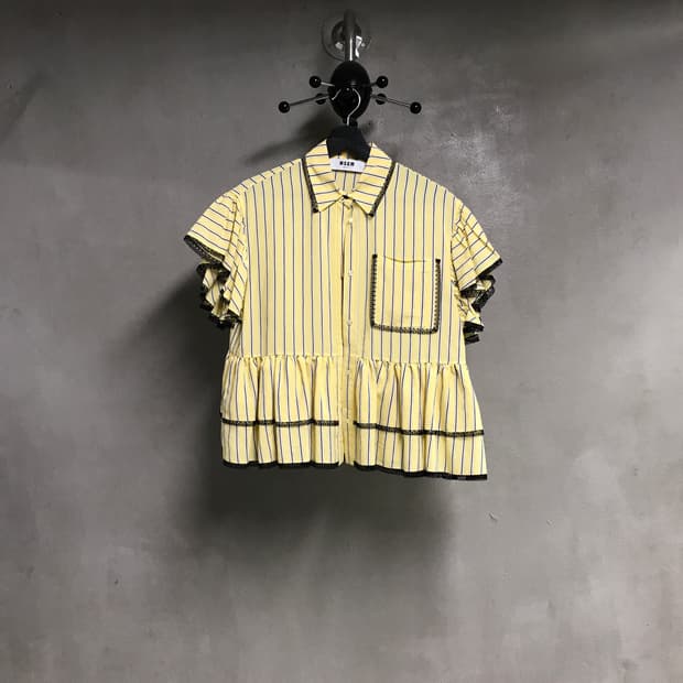 MSGM 반팔 스트라이프 셔츠 38(W)